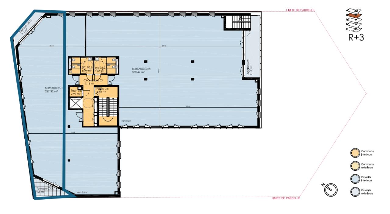 Bureau Villeneuve-d'Ascq 527m² Location bureau Villeneuve-d'Ascq Nord OLBUR2531804 2